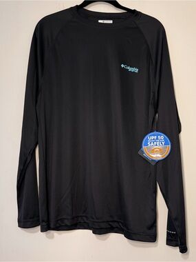NWT Columbia Long Sleeved Sun Shirt Omni Wick UPF 50 Performance Men’s Small